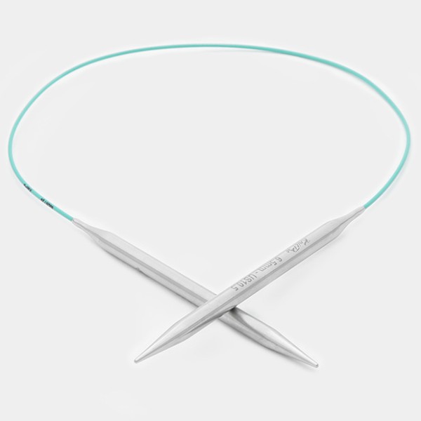KNITPRO MINDFUL NERŪDIJANČIO PLIENO VIRBALAI SU VALU 80CM